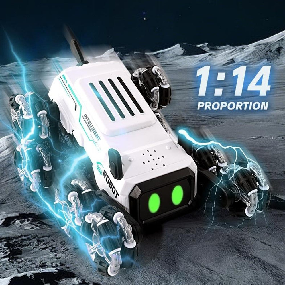 YL-120 2.4G RC Car 8-Wheel Robot Dog Stunt Vehicle Climbing Deformation Drift Remote Control Toy