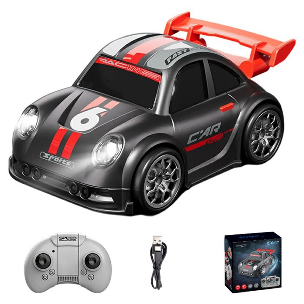 C6 Mini Cartoon RC Car Music Remote Control Electric Vehicle Toy without Camera