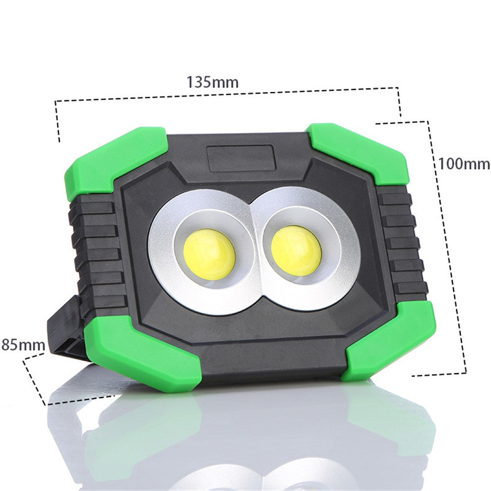 20W 400LM Portable LED Spotlight Floodlight Battery Powered Outdoor Camping Work Lamp
