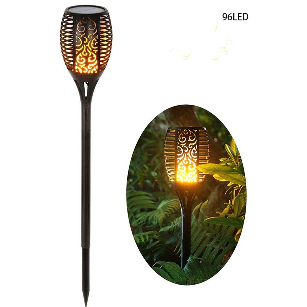 LED Solar Light Waterproof Flickering Flame Torch Light Garden Lamp Outdoor