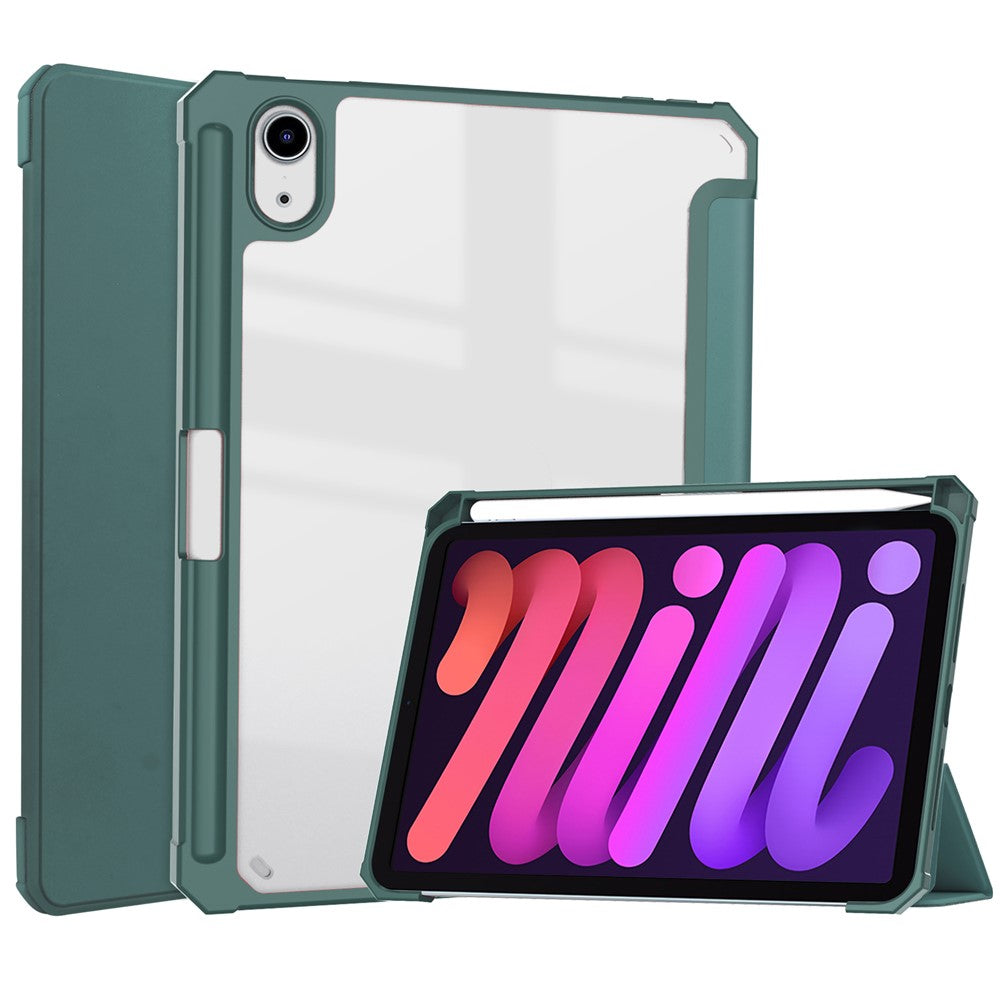 Transparente Hülle mit Ständer & Stifthalter für iPad mini (2024) / mini (2021)