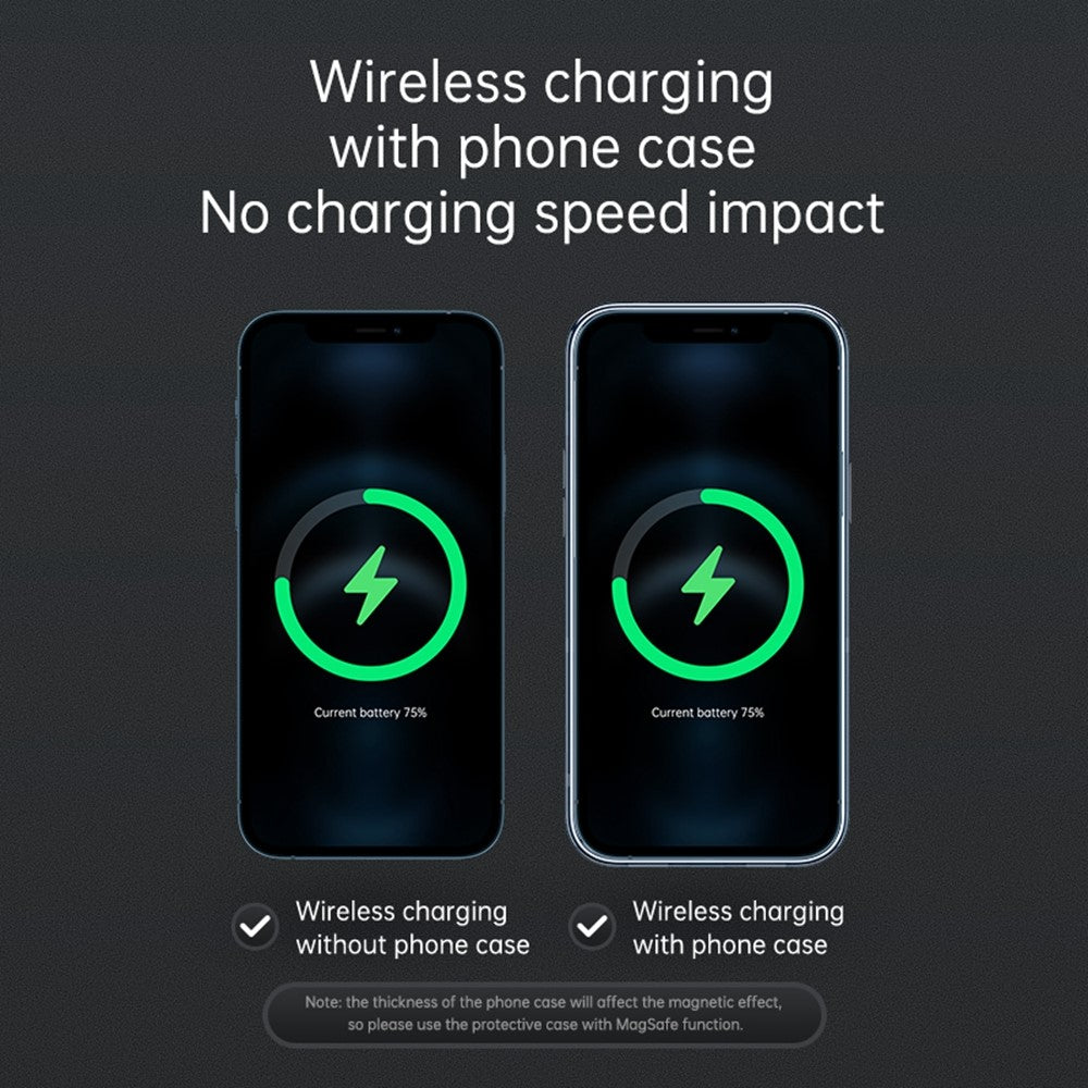 JOYROOM JR-ZS240 Car Air Vent 15W Magnetic Wireless Charger for iPhone 12/12 mini/12 Pro/12 Pro Max