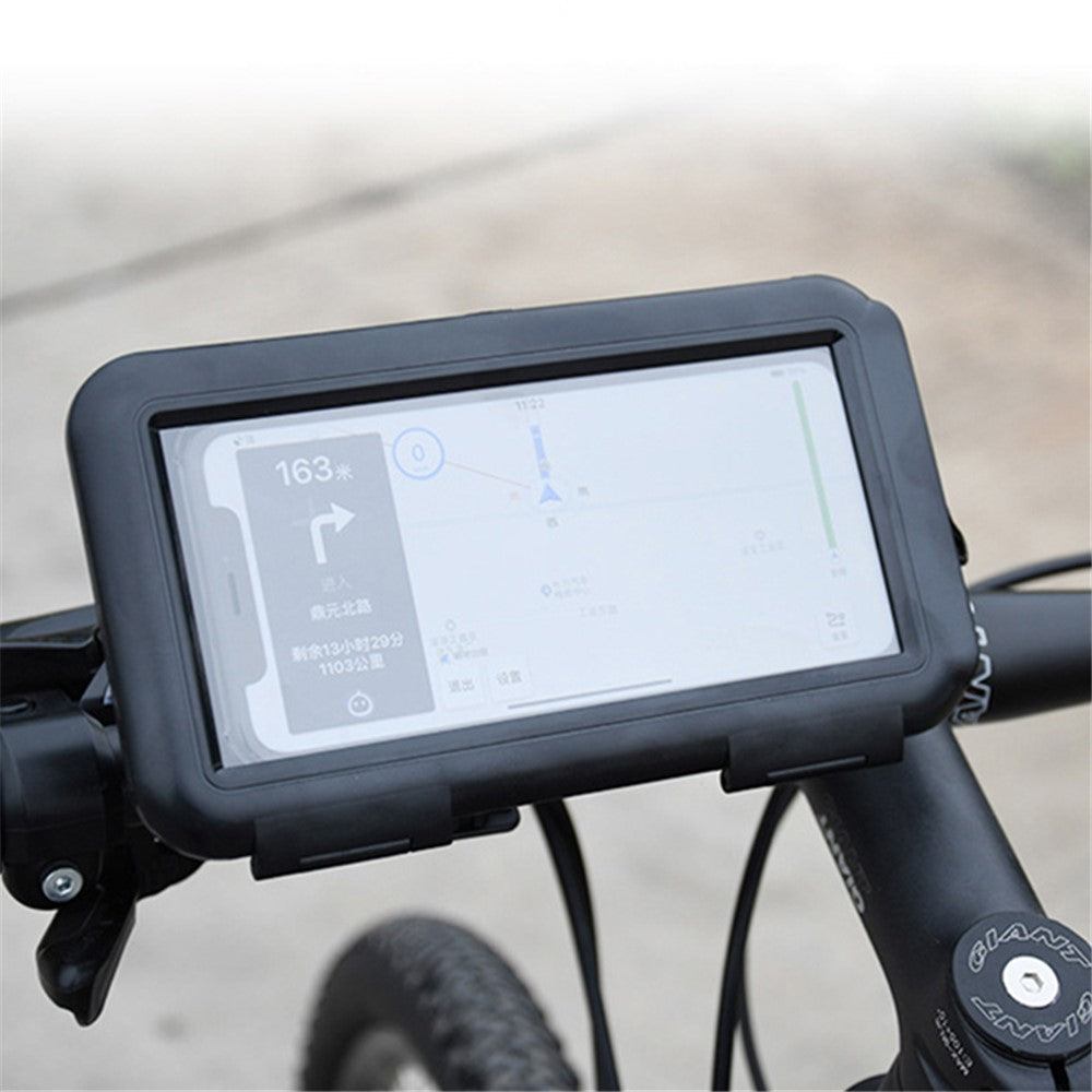 S2102 Motorcycle Phone Bag Bicycle Rear View Mirror Mount Holder Stand Waterproof Case Cover