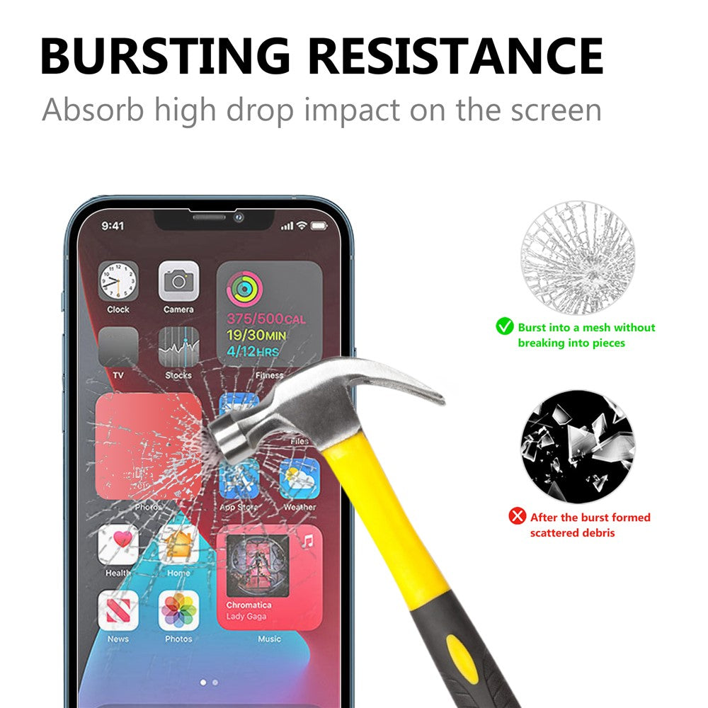 For iPhone 13 / 13 Pro / 14 High Transparency 0.3mm Arc Edge Tempered Glass Screen Protector Film