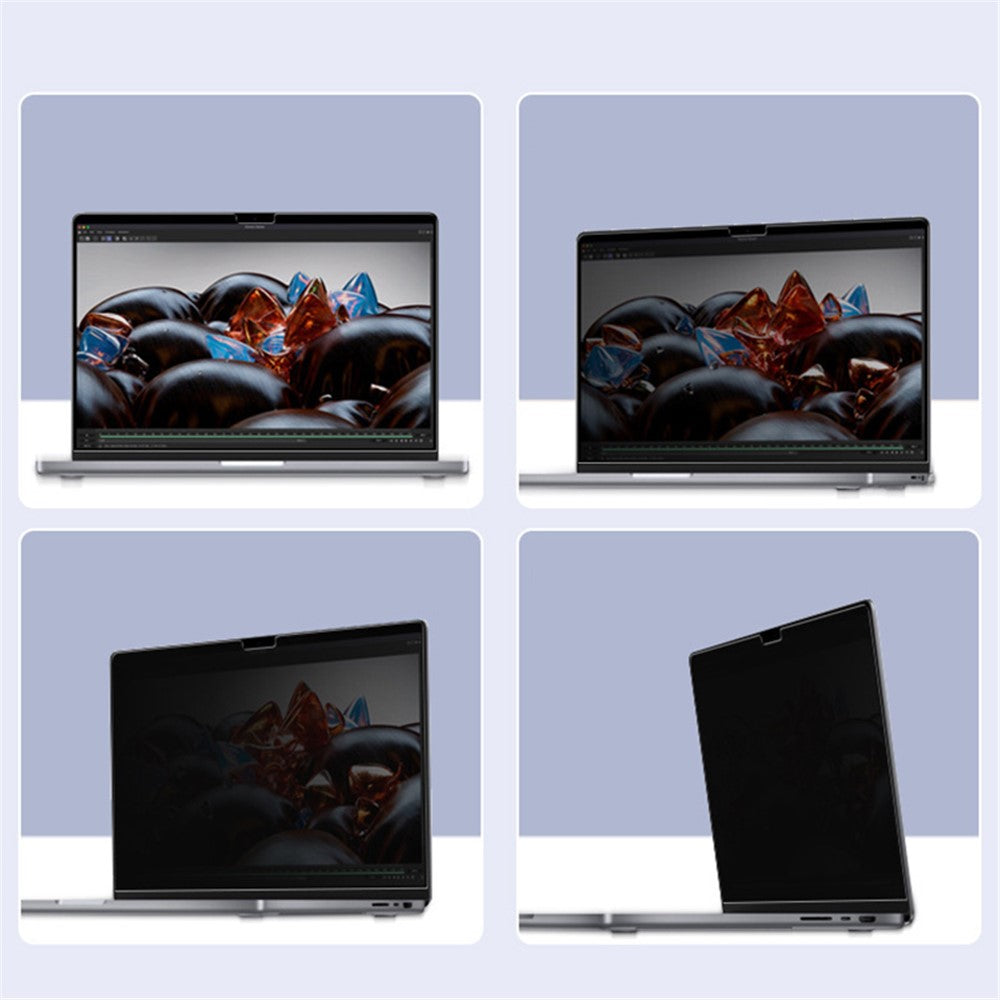 For MacBook Pro Macbook Pro 14 inch (2025) / (2024) / (2023) / (2022) / (2021) Anti-Spy Tempered Glass Full Screen Protector