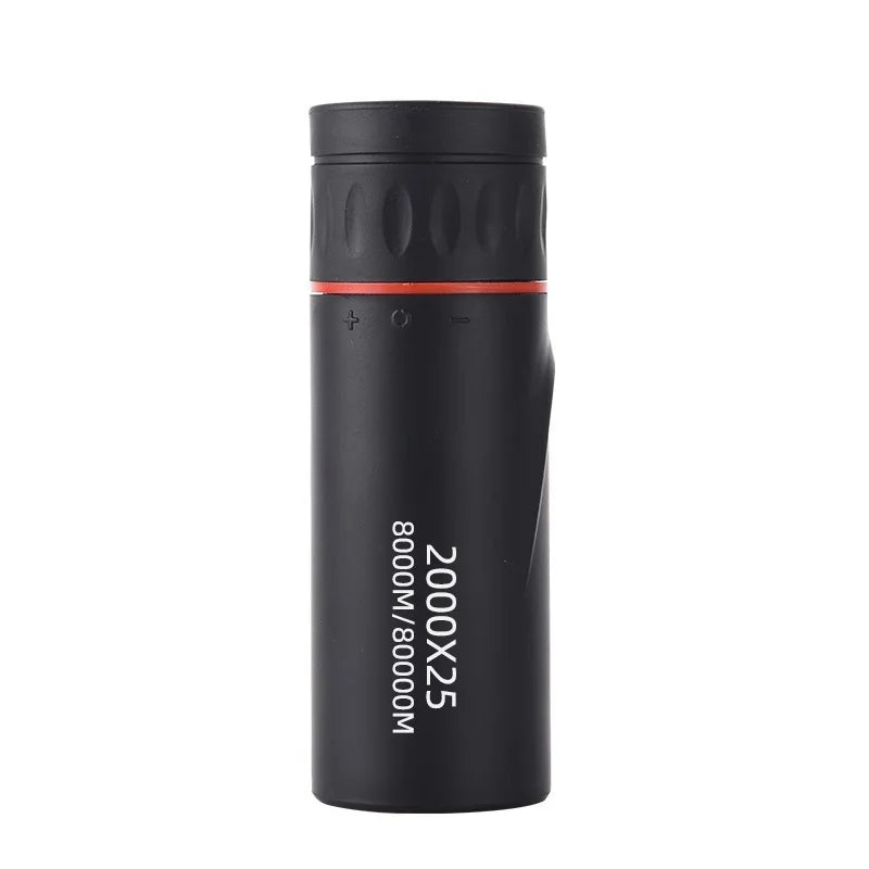 HD Monokular-Teleskop 2000×25 – Kompaktes Outdoor-Fernrohr mit Smartphone-Halter