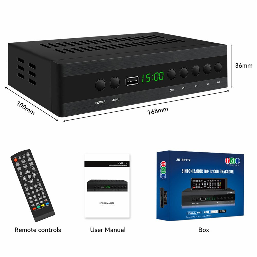 JN-821T2 512MB 10Bit TV Set-Top Box 1080P HD WiFi Media Player