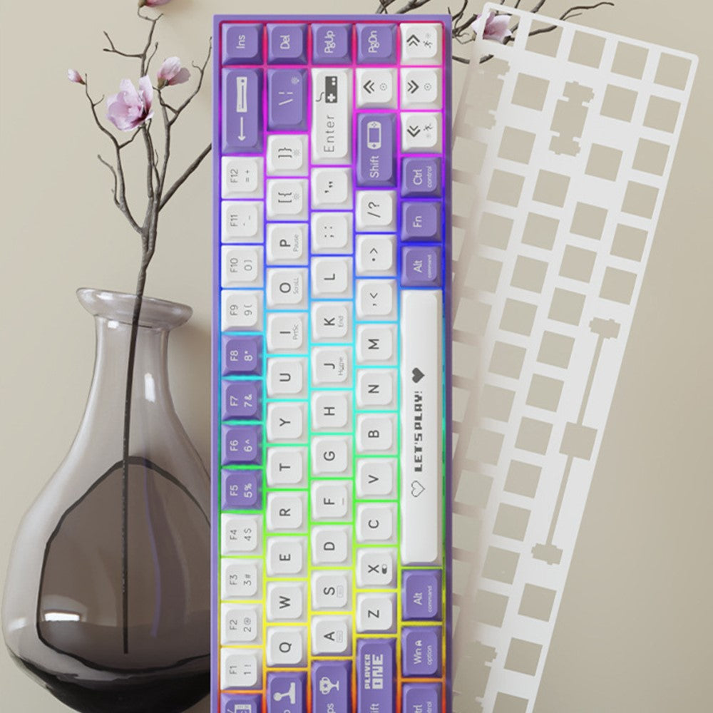 AJAZZ AK680 1.6m USB Wired Gaming Keyboard 68 Keys Hot Swappable Mechanical Keyboard