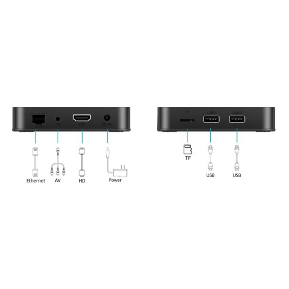 X99 MAX 2+8GB Android 14 TV Box RK3518 WiFi 6 4K HD Media Player with Bluetooth-compatible 5.0 Voice Remote Control