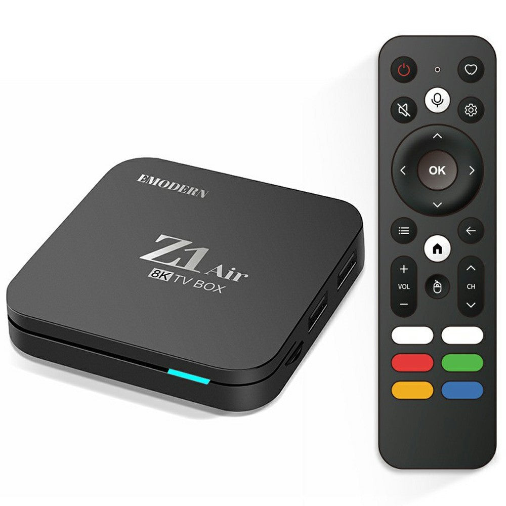 EMODERN Z1 AIR 2+8GB Android 15.0 TV Box 8K Ultra HD 2.4G / 5G WiFi Bluetooth-compatible Voice Remote