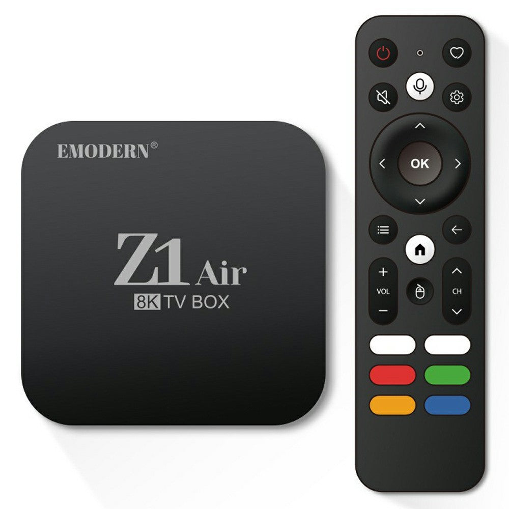 EMODERN Z1 AIR 2+8GB Android 15.0 TV Box 8K Ultra HD 2.4G / 5G WiFi Bluetooth-compatible Voice Remote