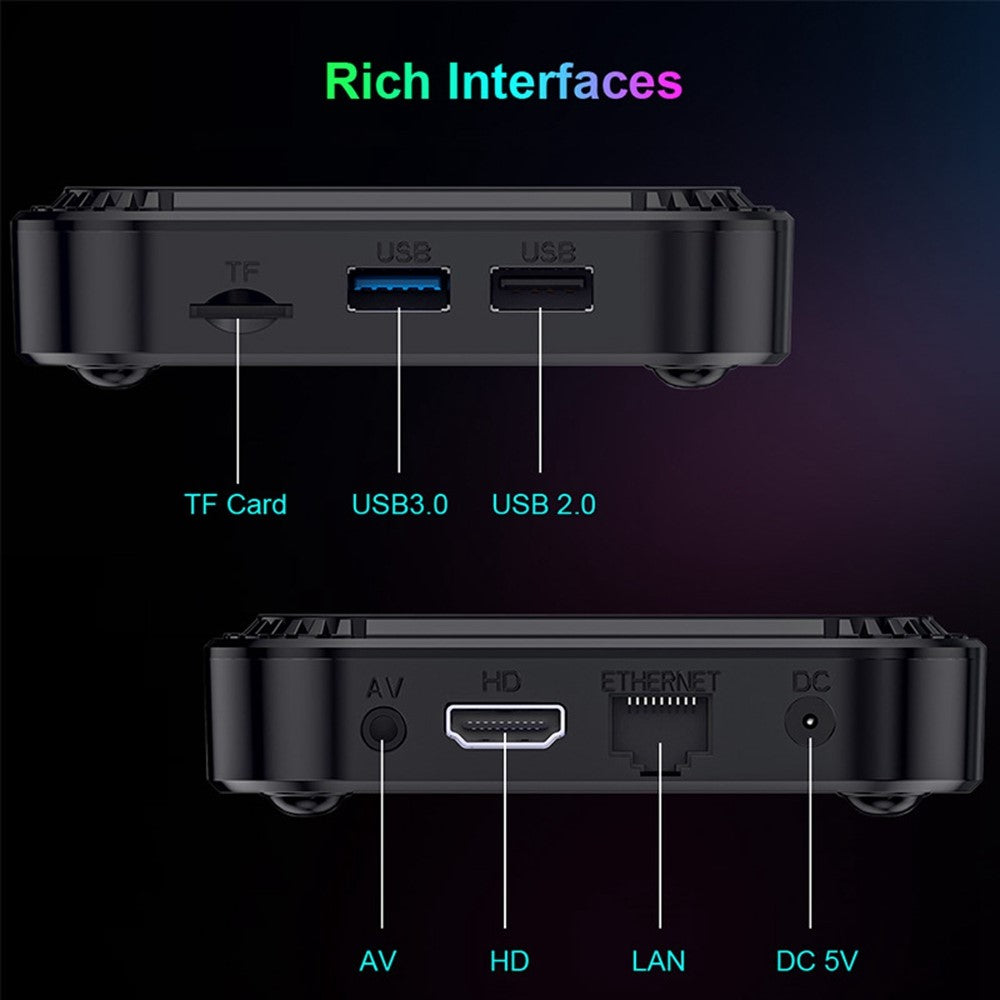 TV98 RK3528 4+32GB Android TV Box 2.4G / 5G WiFi6 Bluetooth-compatible 8K UHD Media Player