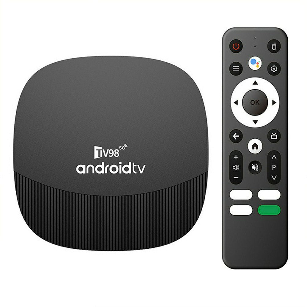 TV98 ATV MAX+ 2+16GB Android 14 TV Box Allwinner H313 8K HDR10+ Dual WiFi Bluetooth-compatible 5.0 Voice Remote Control for Smart TV
