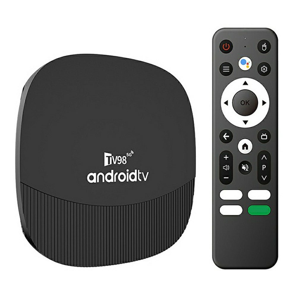 TV98 ATV MAX+ 2+16GB Android 14 TV Box Allwinner H313 8K HDR10+ Dual WiFi Bluetooth-compatible 5.0 Voice Remote Control for Smart TV