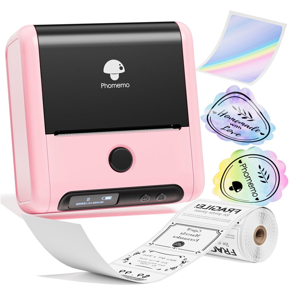 PHOMEMO M200 Mini Thermal Label Maker 203DPI Bluetooth-compatible Barcode Labeler