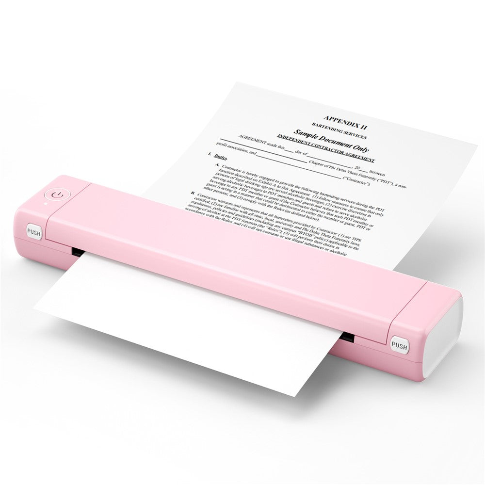 PHOMEMO M08F Bluetooth-compatible Inkless Thermal Printer Document Contract A4 Paper Printer, A4 Version / 210mm Print Width