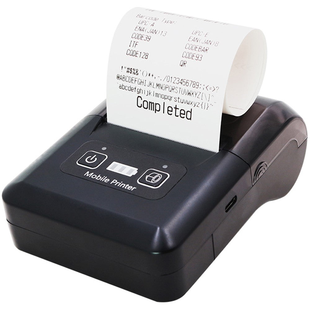 H20 USB + Bluetooth-compatible 203DPI Portable Thermal Printer 48mm Receipt Printer