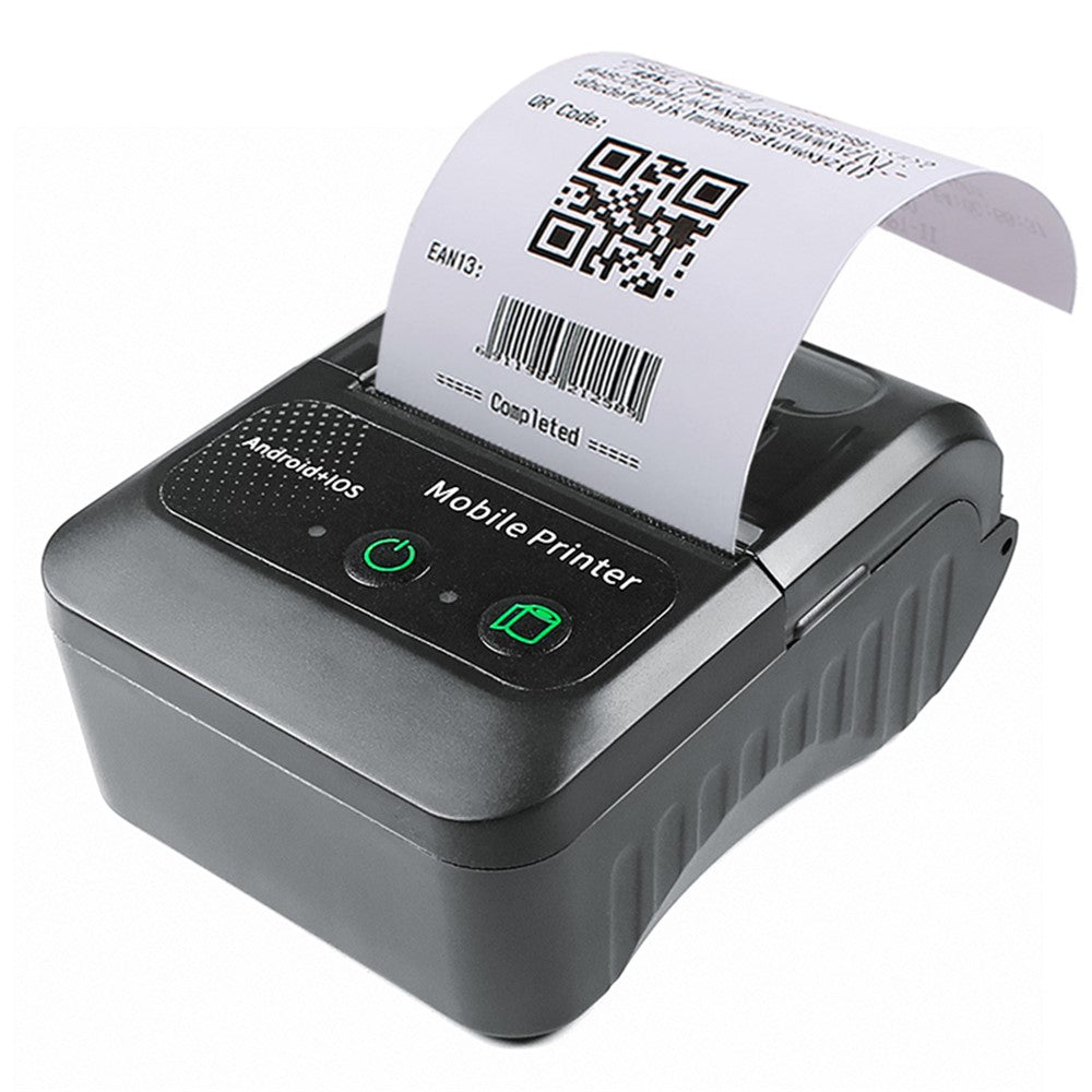 58BH2 USB+Bluetooth-compatible Thermal Label Printer Receipt Printing Tool with 58mm Width Printing Paper Roll