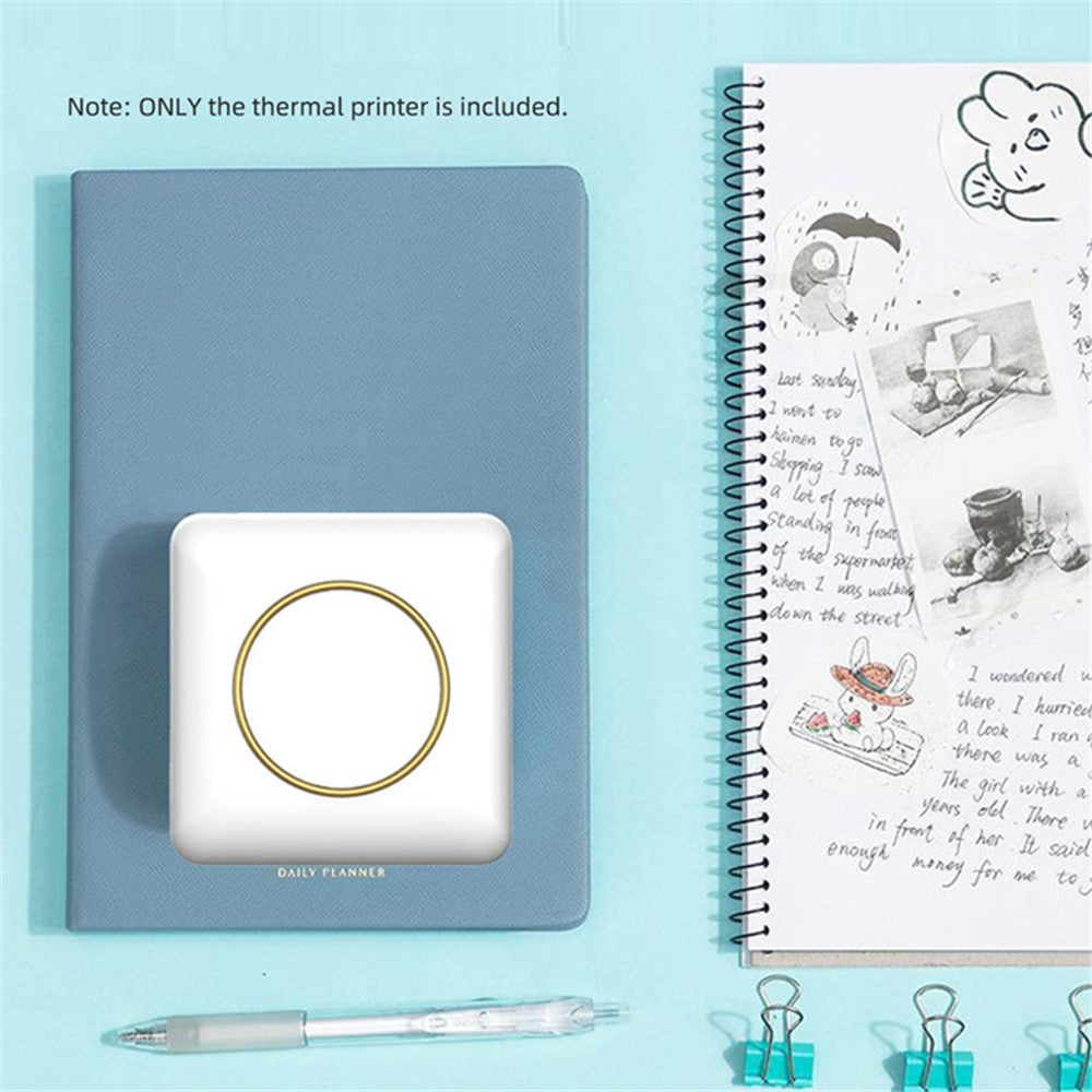 C20 Portable Mini Pocket Printer Bluetooth-compatible 5.0 Thermal Printer for Label, Picture Printing