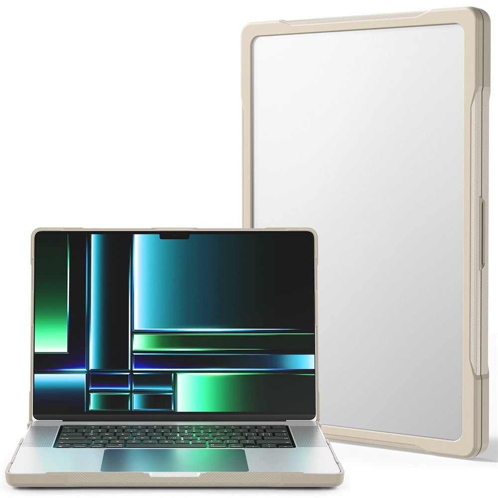 For MacBook Pro 14 inch (2026) A3427 A3426 / (2025) A3434 A3112 A3185 A3401 / (2024) A2918 A2992 / (2023) A2779 / (2022) / (2021) A2442 Case PC+TPU Anti-Cracking Protective Cover