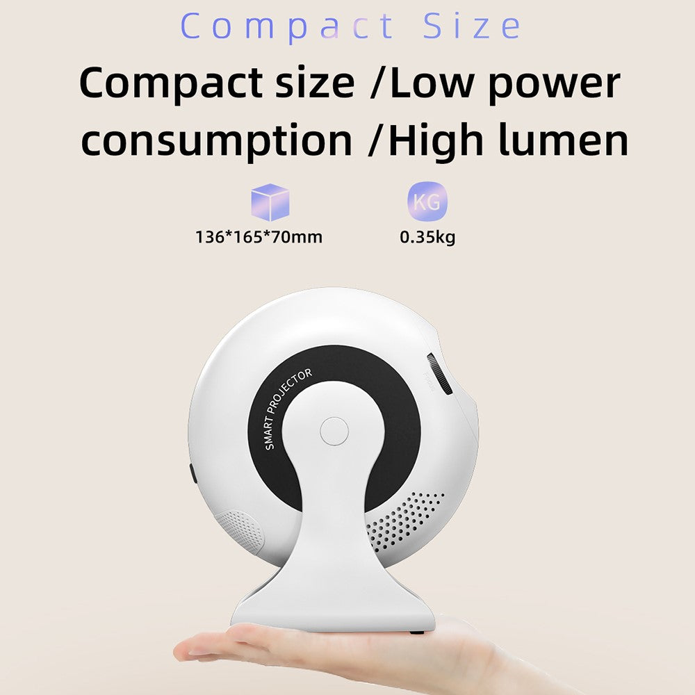 CD200 Android 11.0 Portable Projector 270 Degree Rotation Multifunction LCD Home Theater 1+8GB