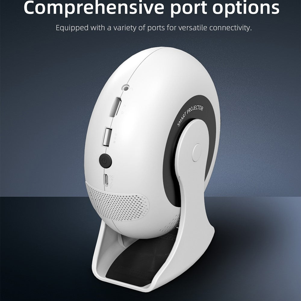 CD200 Android 11.0 Portable Projector 270 Degree Rotation Multifunction LCD Home Theater 1+8GB