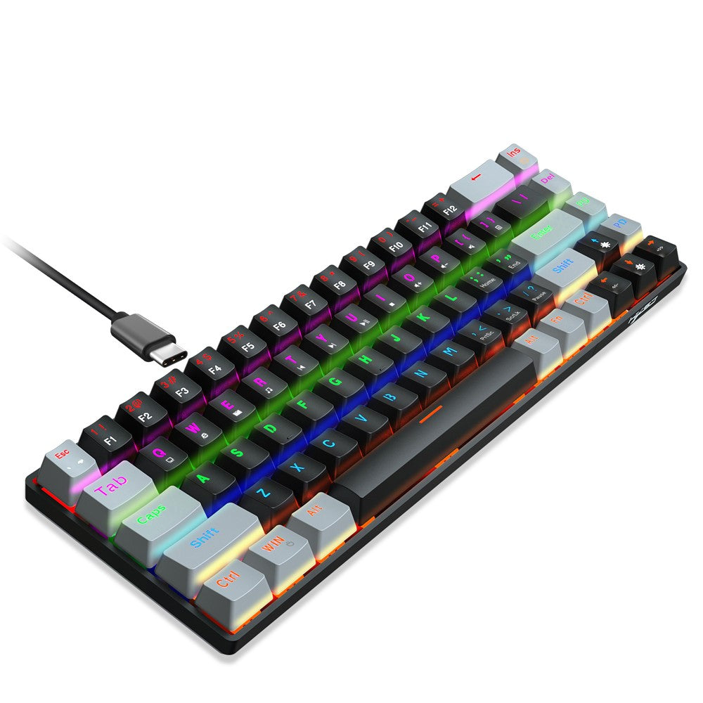 HXSJ V800 68 Keys Mechanical Keyboard with Backlit for Gaming Office
