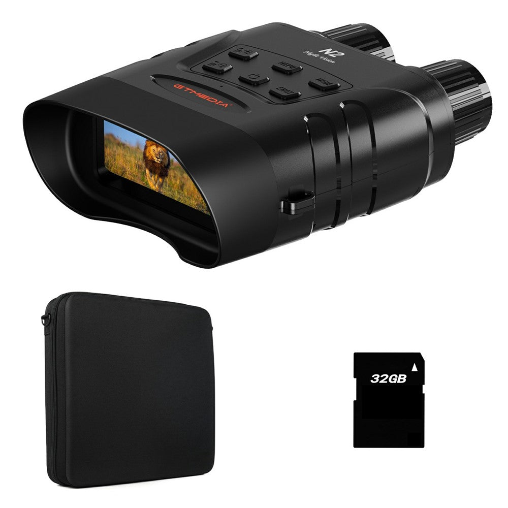 GTMEDIA N2 1080P HD Night Vision Binoculars 5X Digital Zoom 300m Range IP66 Outdoor Telescope