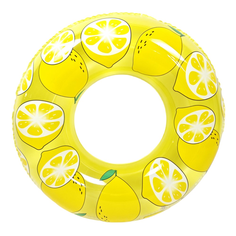 Thickened Lemon Inflatable Swimming Ring Pool Float for Adult Water Fun Summer Beach Toy