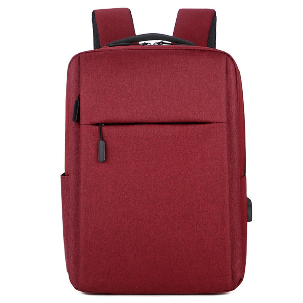 Casual Nylon Oxford Cloth Backpack Waterproof Laptop Dual Shoulders Bag with USB Port