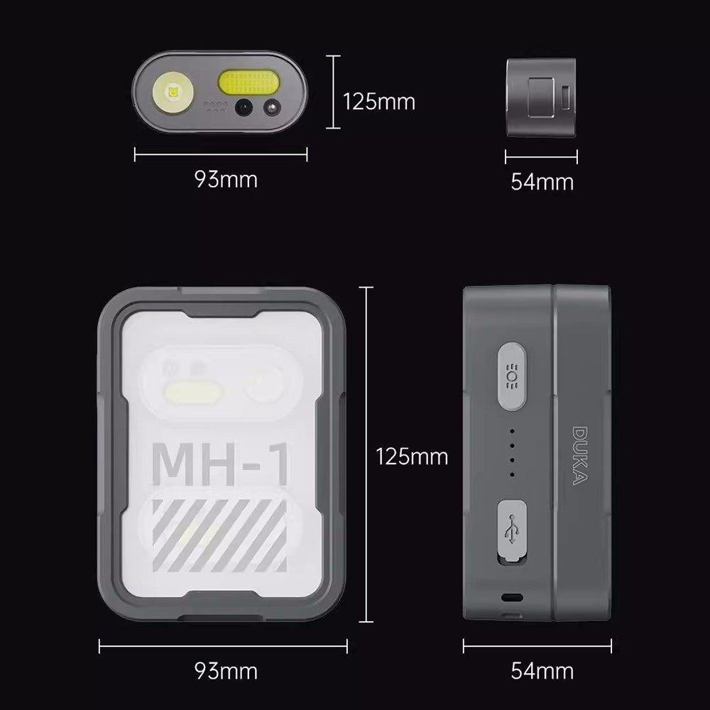 XIAOMIYOUPIN DUKA MH1 2Pcs Intelligent Sensor Headlamp 8 Modes Lightweight Head Light with Charging Case (Chinese Version)
