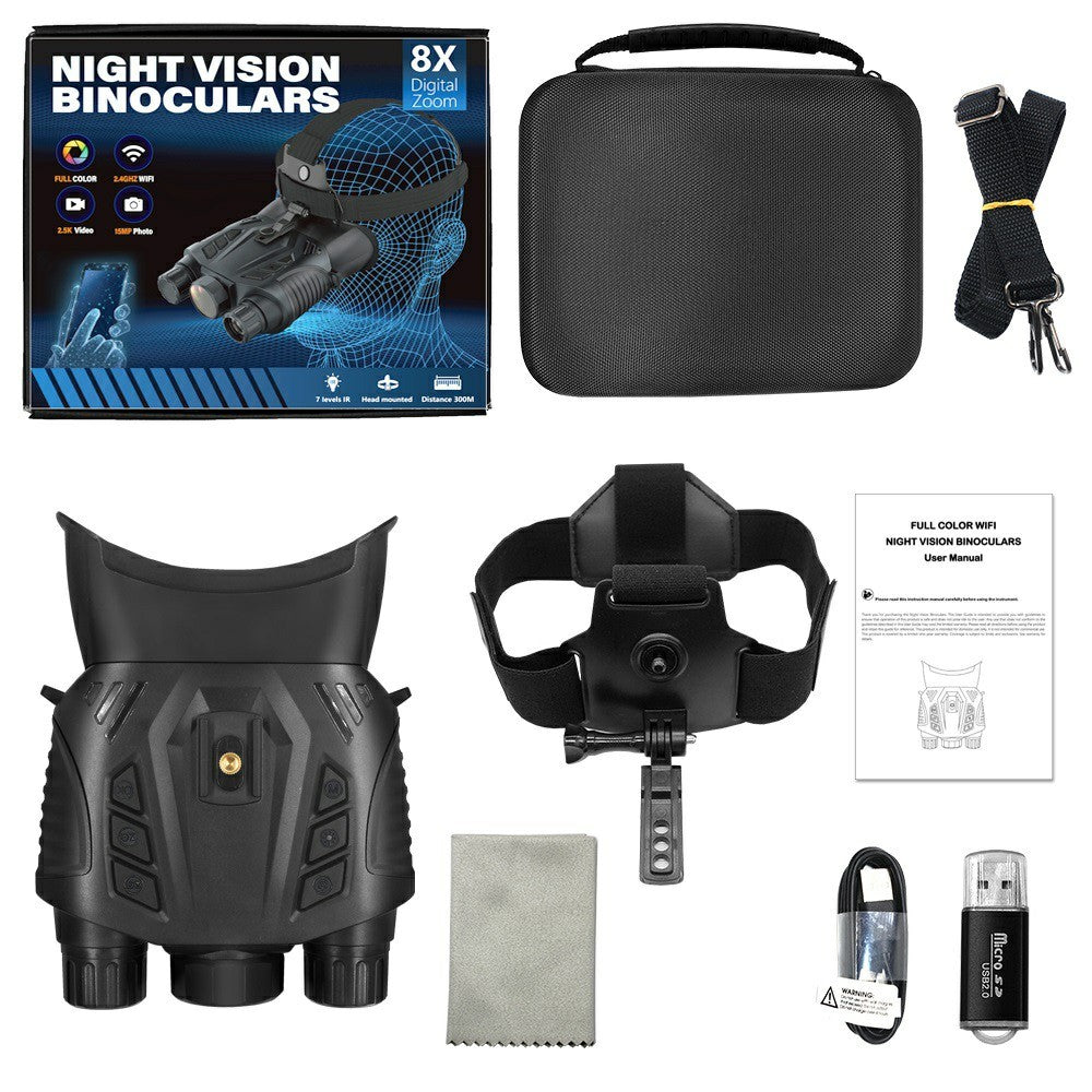 DT69 Portable Head-Mounted Infrared Night Vision Digital Binoculars Camera, without GPS
