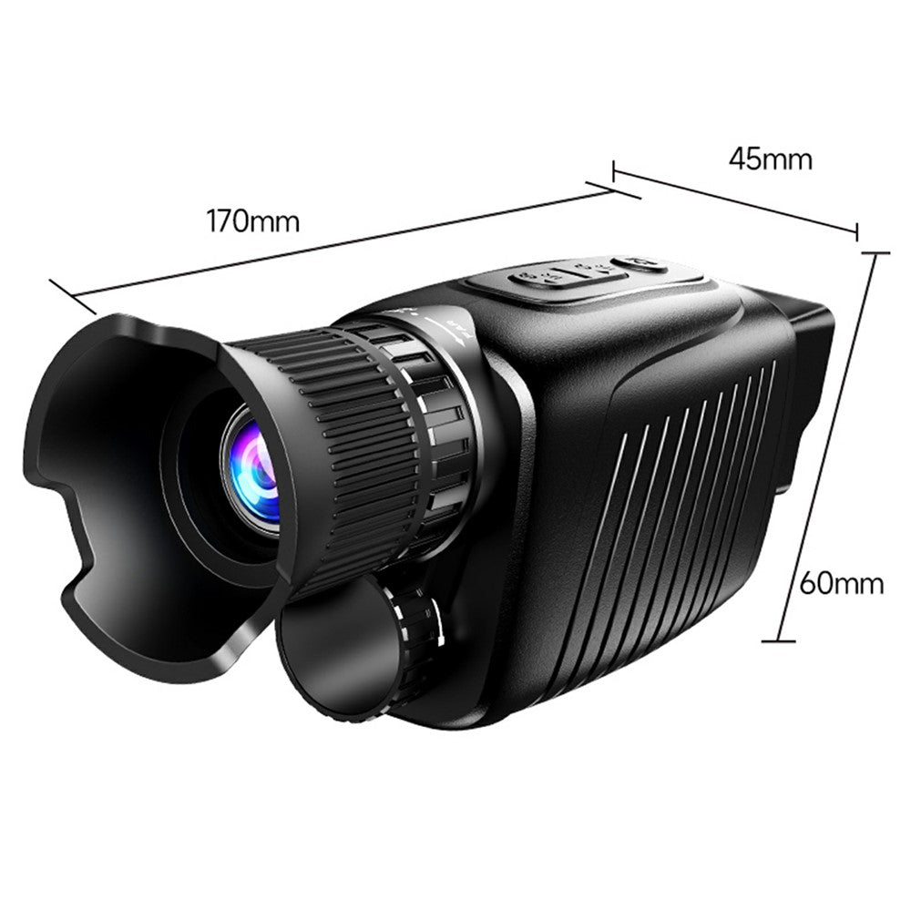 YS02 Handheld Digital Night Vision Monocular 8X Zoom Hunting Telescope with 1.5 Inch IPS Screen
