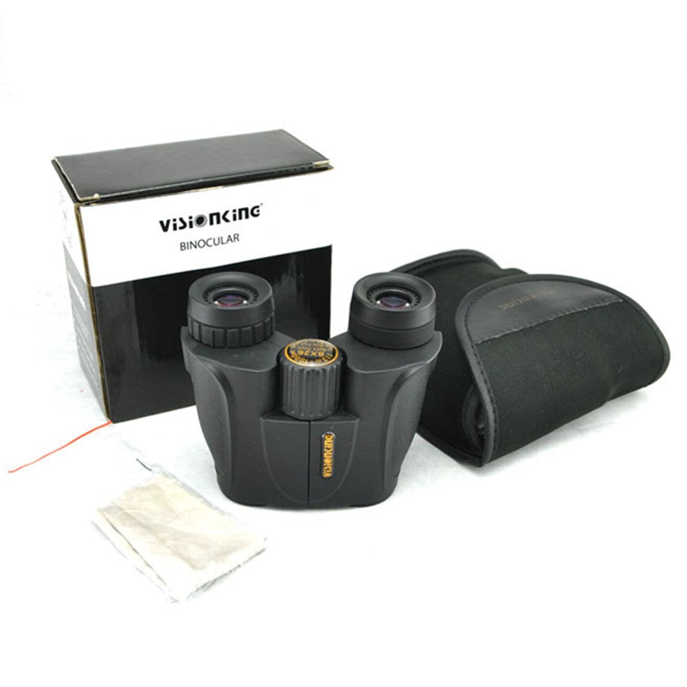 VISIONKING BL8X26 Mini BAK4 Prism Binoculars Outdoor Glimmer Night Vision Binoculars Waterproof Telescopes for Camping / Hunting