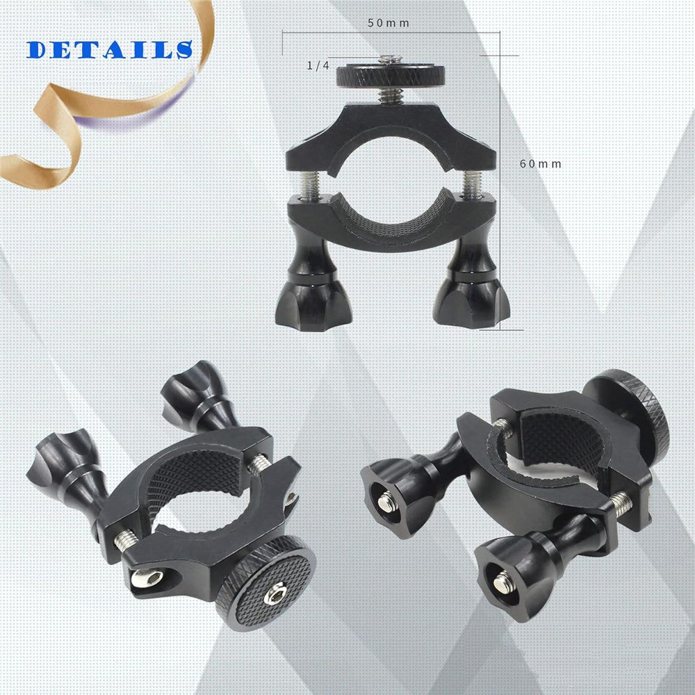 KF27870 Bike Camera Mount 1 / 4-inch Screw Adapter Bicycle Action Camera Bracket for GoPro / DJI Osmo