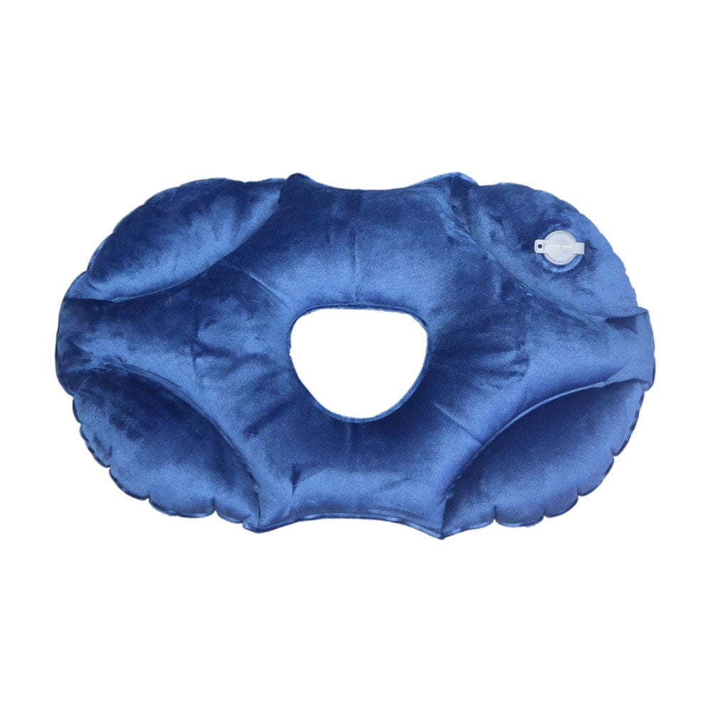 PICTET.FINO PF111B Inflatable Pillow for face Down Sleeping Crystal Velvet Portable Pillow