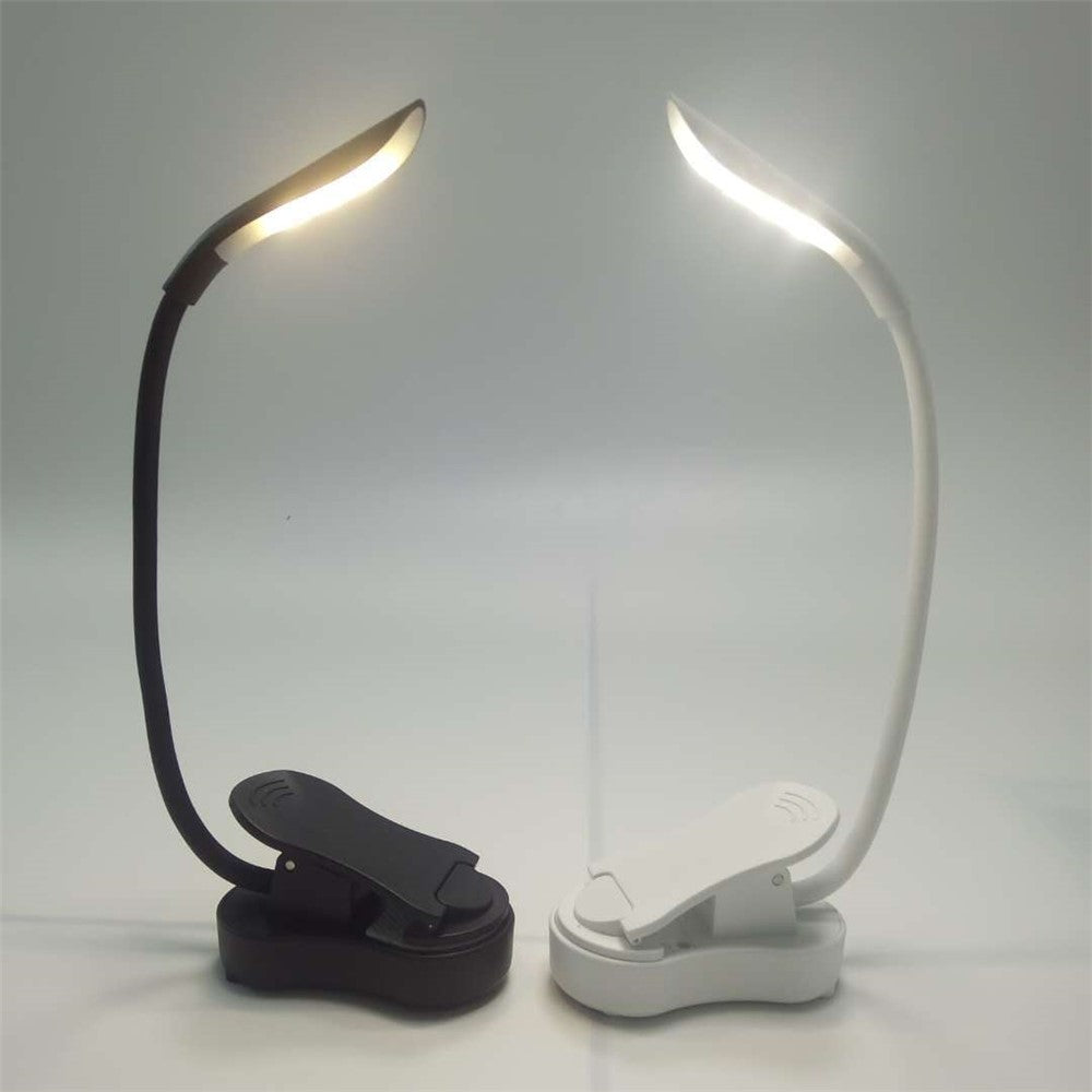 ST-8026 Clip Design LED Light 3 Color Temperature Dormitory Rechargeable Reading Lamp