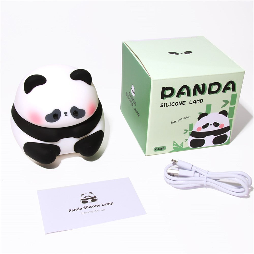 Cute Panda Shape Nursery Light Bedside Lamp Timing Silicone Touch Light (CE / RoHS / FCC / CPC)