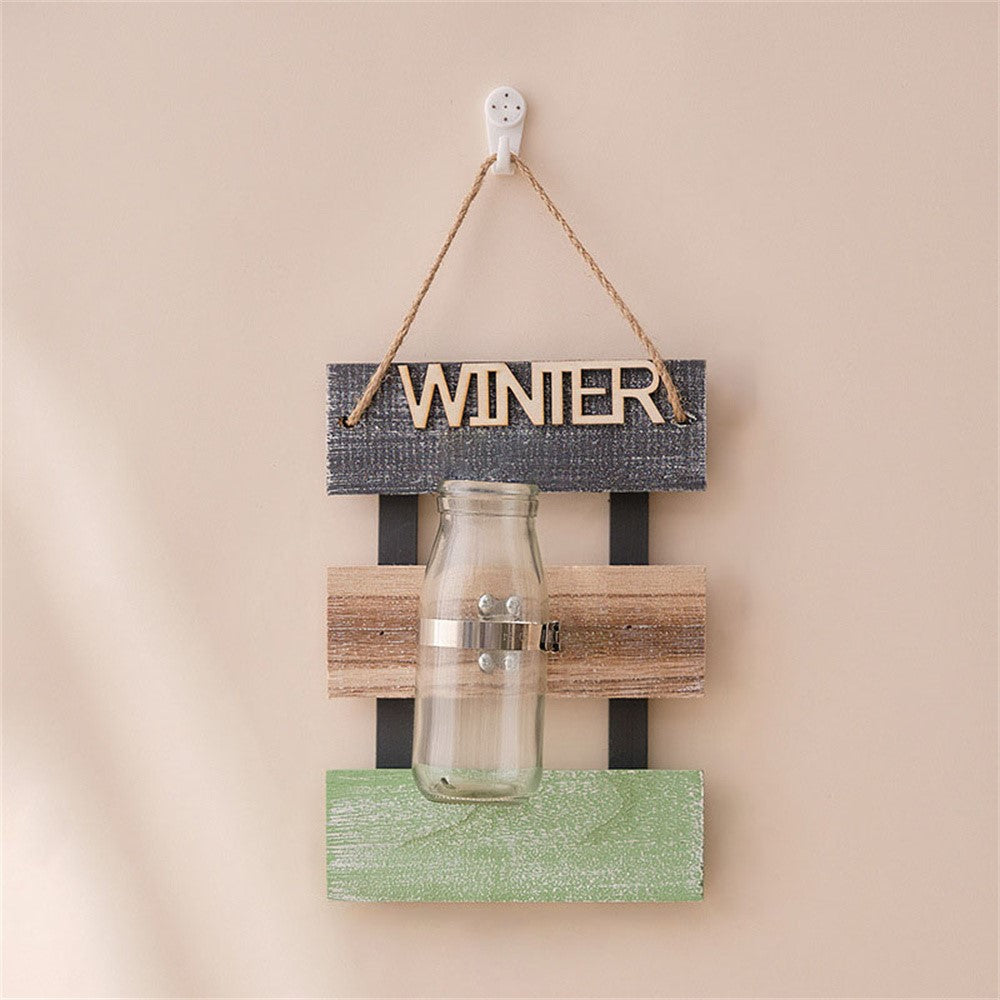24 x 16.5cm Wall Mounted Water Planting Vase Creative Room Wall Decor Hanging Flower Plant Holder