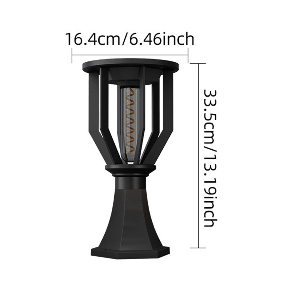 Solar Post Cap Light with Trophy Base Outdoor Waterproof Solar Powered Fence Gate Pillar Lamp