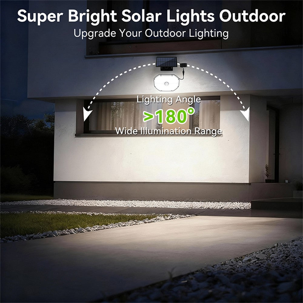 TG-TY17301 Solar Motion Sensor Wall Light 148 LED PIR Remote Control 3 Modes Security Light for Outdoor Garden