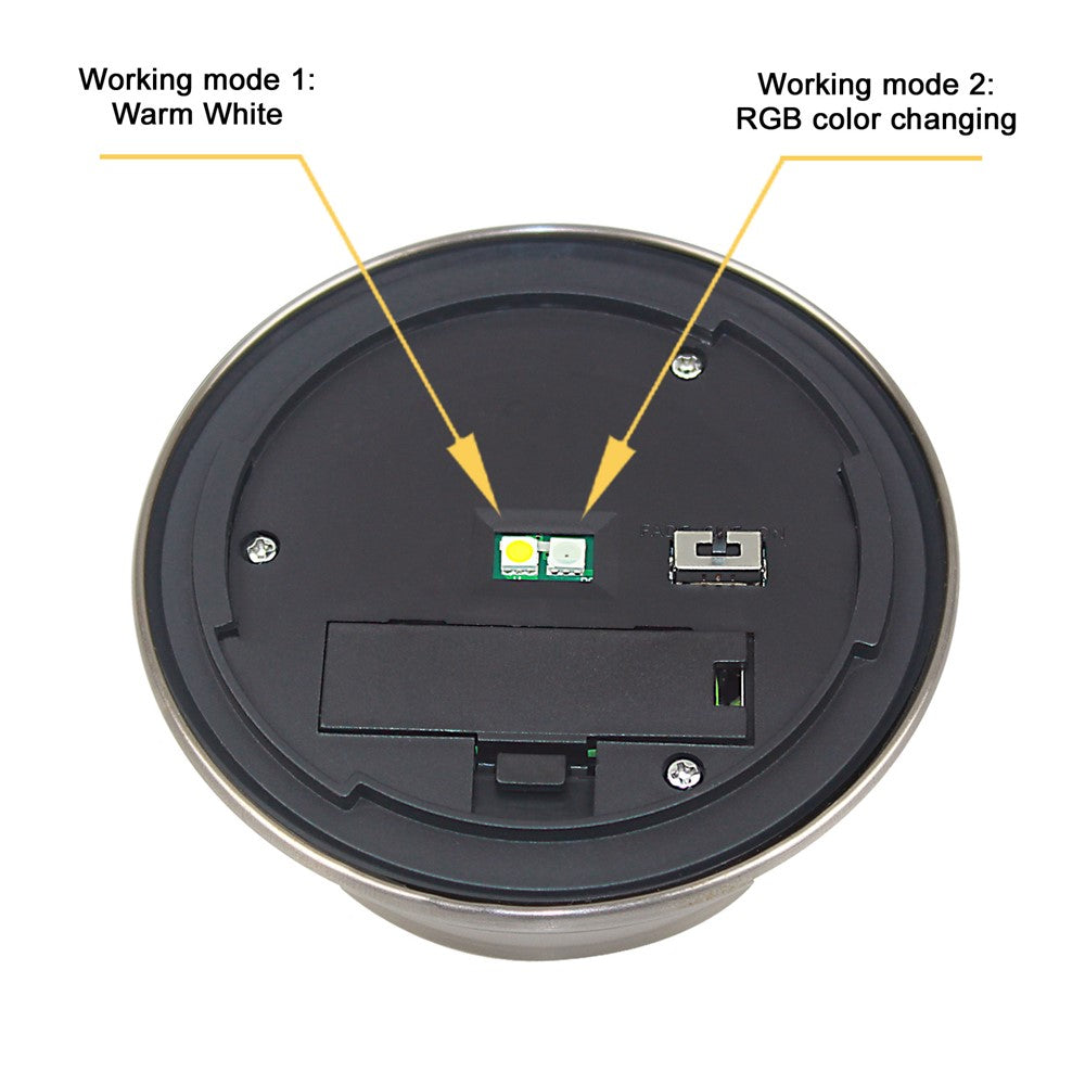 CIS-57453A 4Pcs / Set Stainless Steel Solar Stake Light IP65 Waterproof Garden Lamp for Lawn Patio Yard