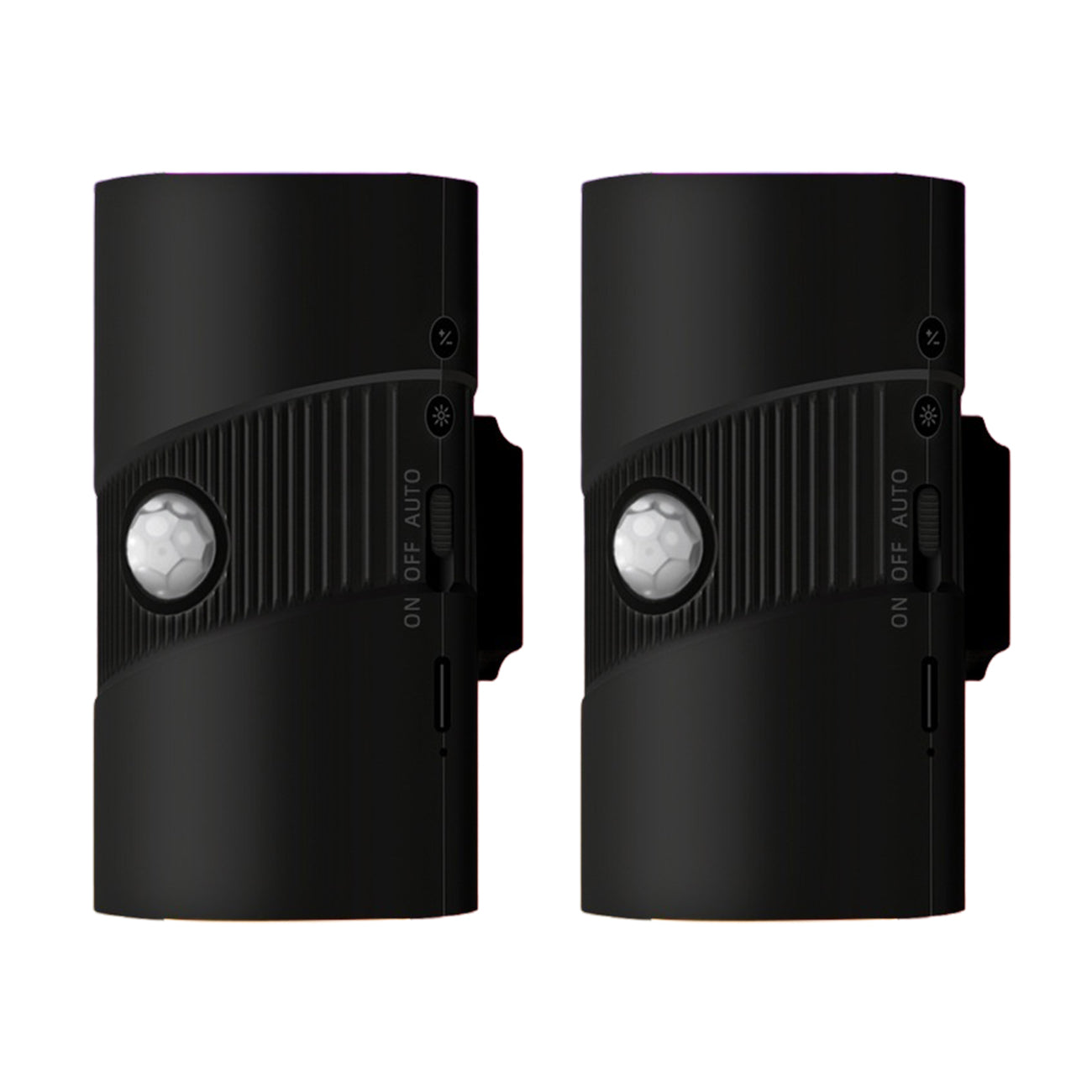 YSJ-008A 2Pcs RGB Night Light Smart Motion Sensor 4-level Brightness Magnetic Wall Light for Hallway