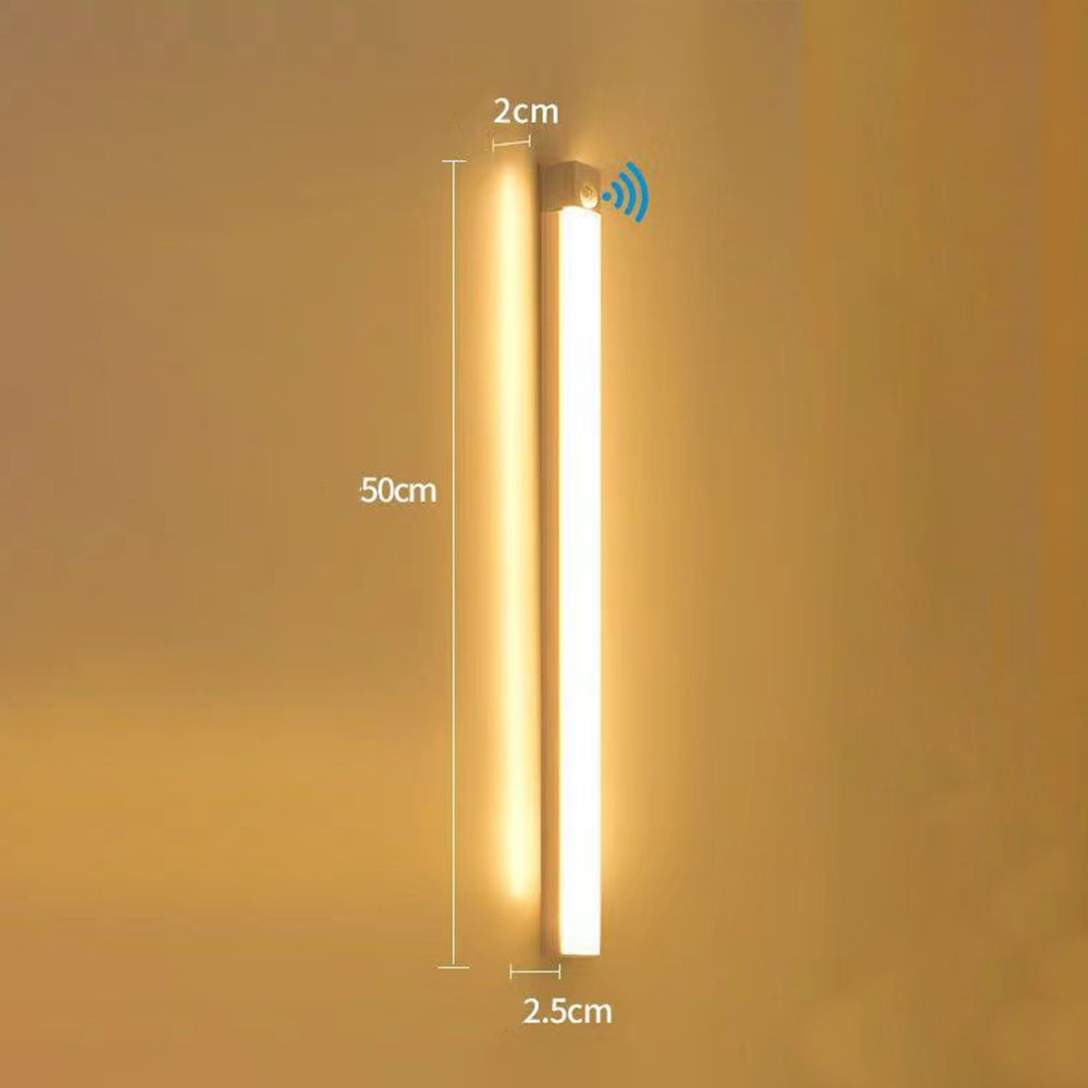50cm Magnetic LED Strip Light with Motion Sensor for Cabinet, Wardrobe, Shoe Rack
