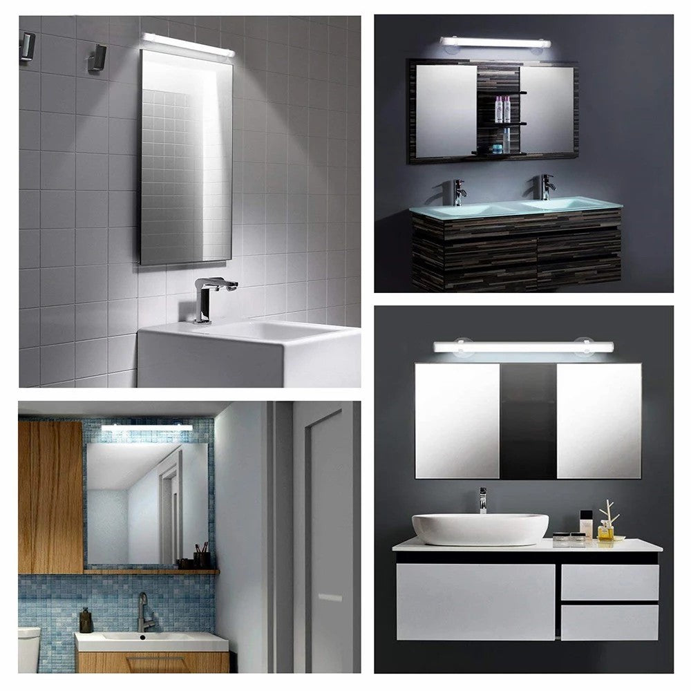 MFL-01 Suction Cup Mounted Mirror Front Makeup Fill Light Rechargeable Aluminum Alloy Light Bar