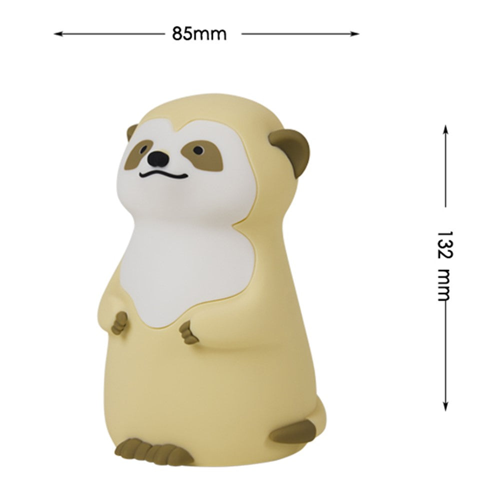 A075 Meerkat Silicone Night Light Touch Dimming 3-Mode Warm Light for Baby Feeding Bedroom