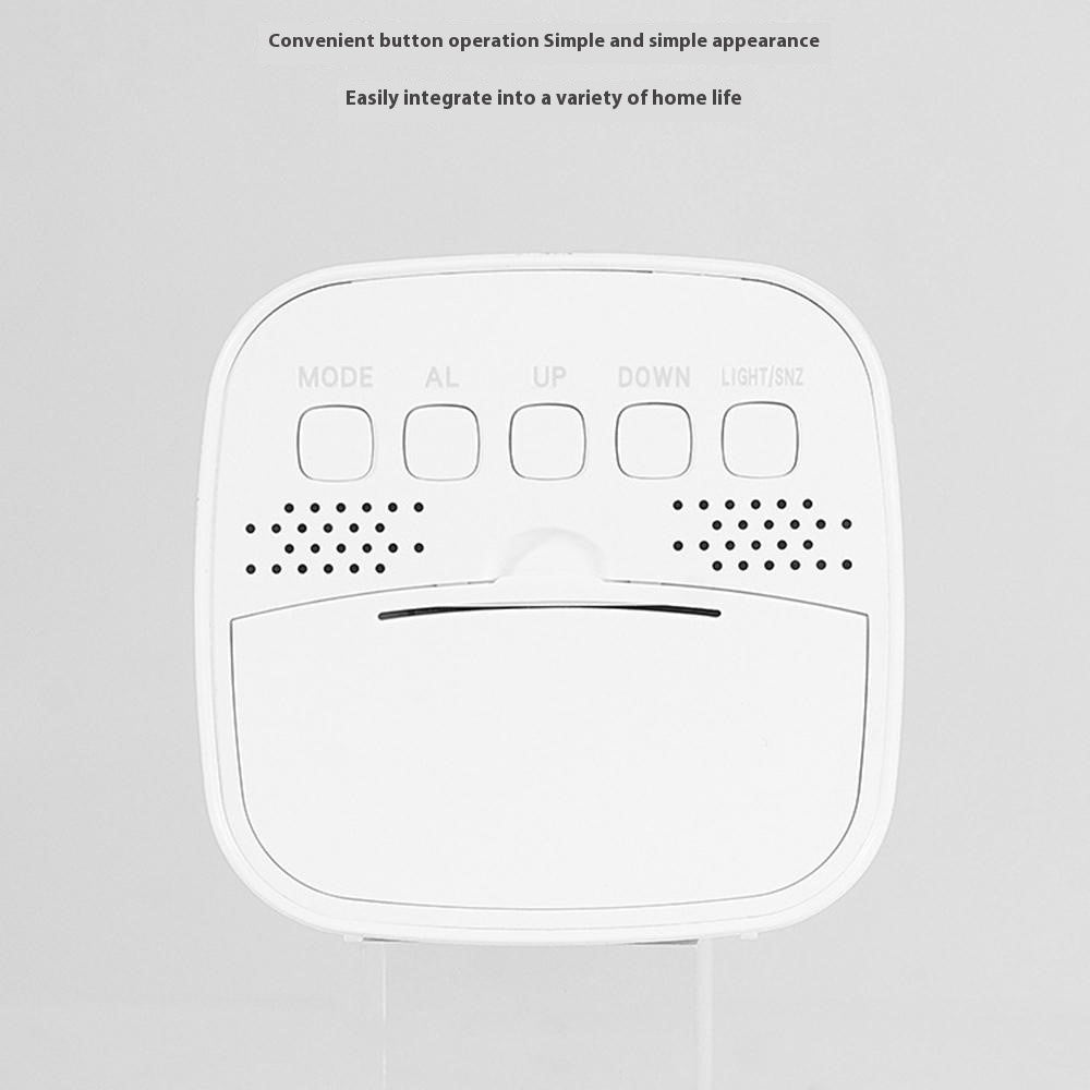 Digital Alarm Clock with Backlight Battery Operated Temperature Humidity Monitor Alarm Clock