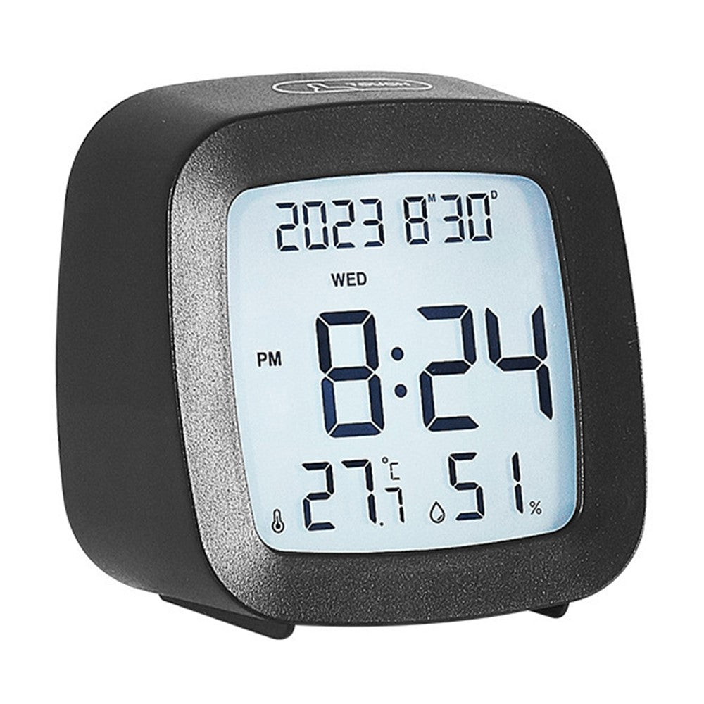 Digital Alarm Clock with Backlight Battery Operated Temperature Humidity Monitor Alarm Clock