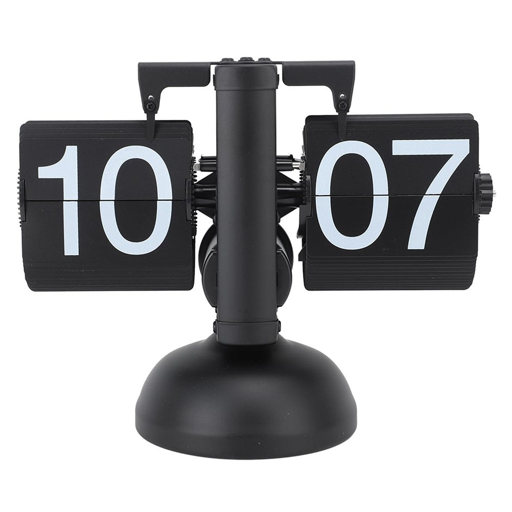 Retro Automatic Flipping Clock Balance Mechanical Flip Over Quartz Table Clock for Living Room