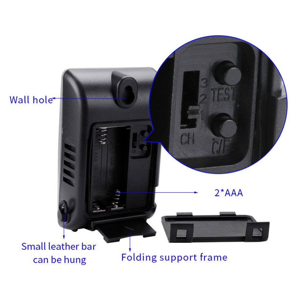 TS-H127G Multifunction Wireless Weather Station Color Display Alarm Clock Digital Thermometer Hygrometer